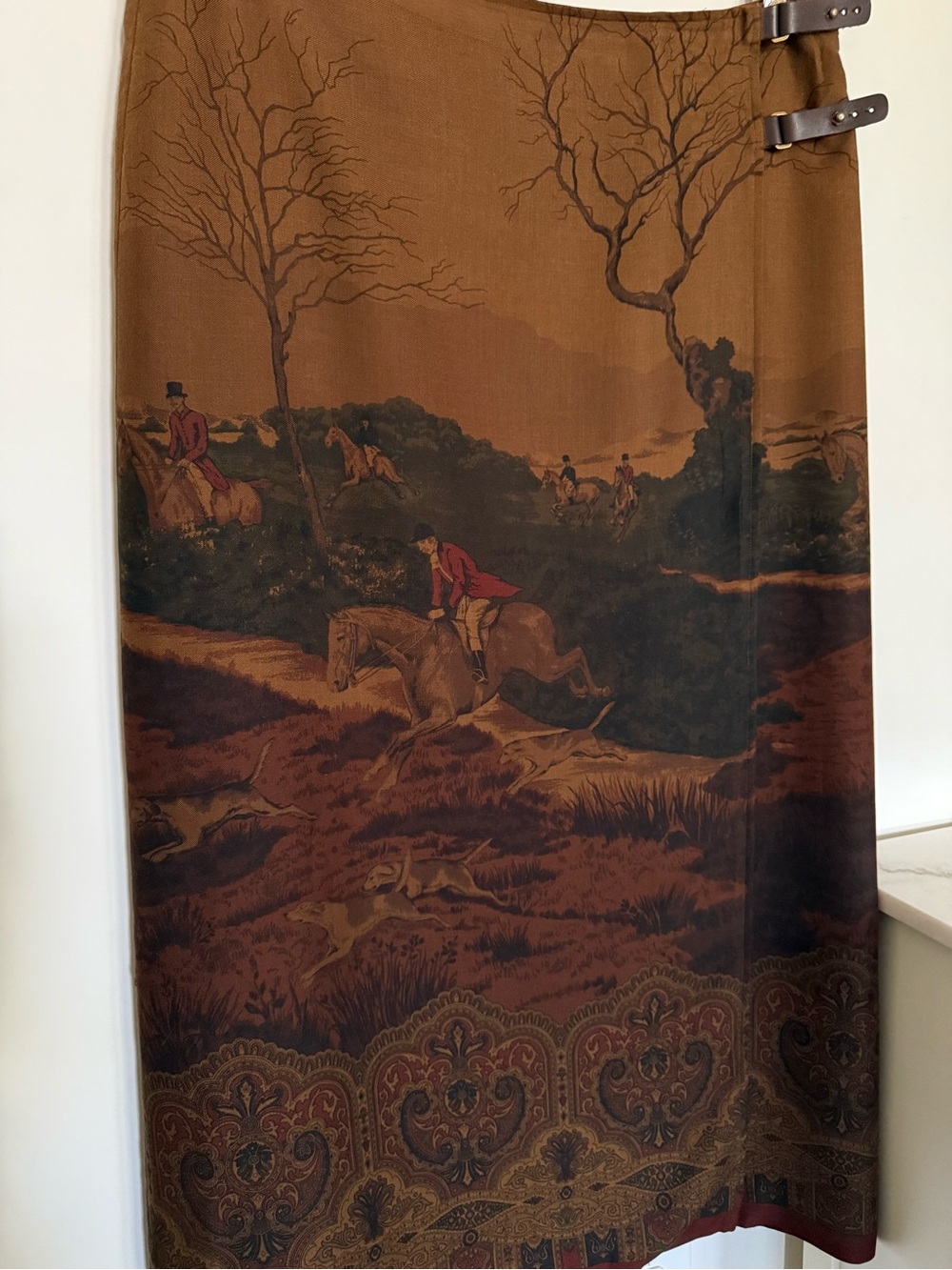 Ralph Lauren Fox Hunter Horse Skirt - Picture 2 of 9